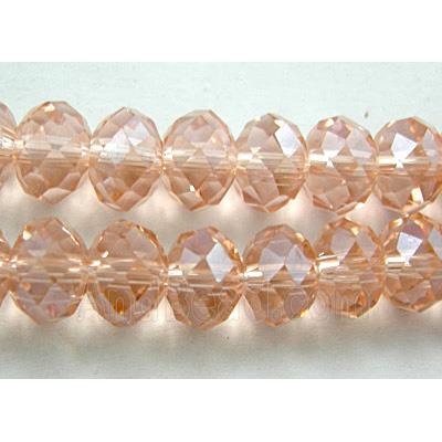 Crystal Glass Beads, Faceted Rondelle