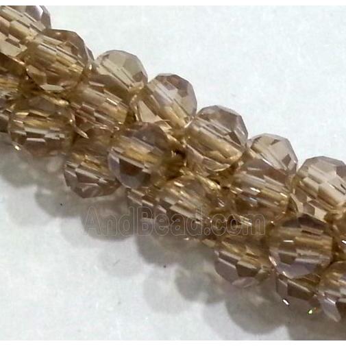 handmade braided chain with chinese crystal glass bead, faceted