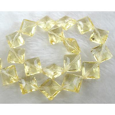 Crystal Glass Beads, faceted