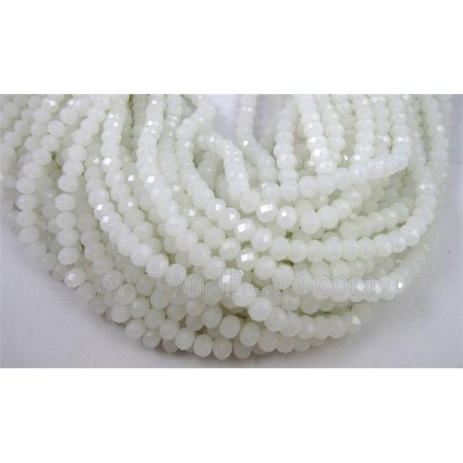 glass crystal bead, faceted wheel