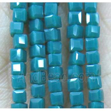chinese crystal glass seed beads, faceted cube