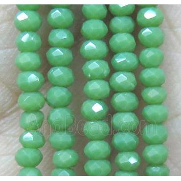 chinese crystal glass bead, faceted rondelle