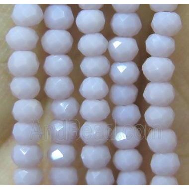 chinese crystal glass bead, faceted rondelle