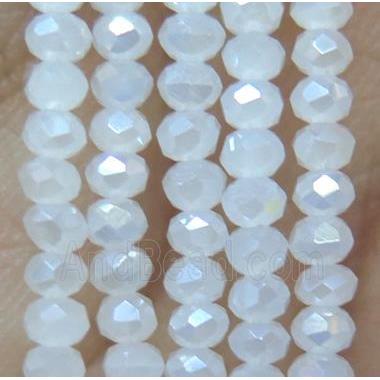 chinese crystal glass bead, faceted rondelle