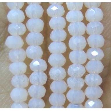 chinese crystal glass bead, faceted rondelle