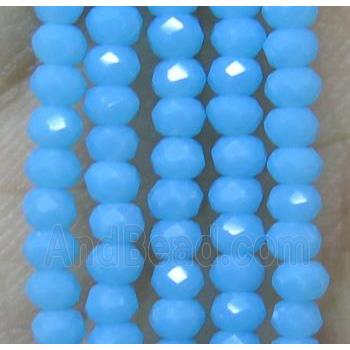 chinese crystal glass bead, faceted rondelle