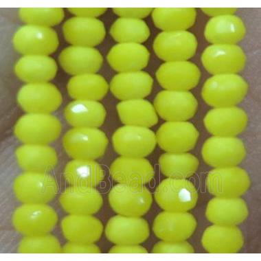 chinese crystal glass bead, faceted rondelle