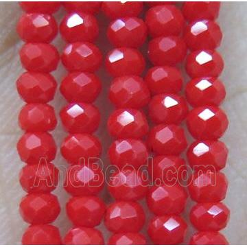 chinese crystal glass seed beads, faceted rondelle