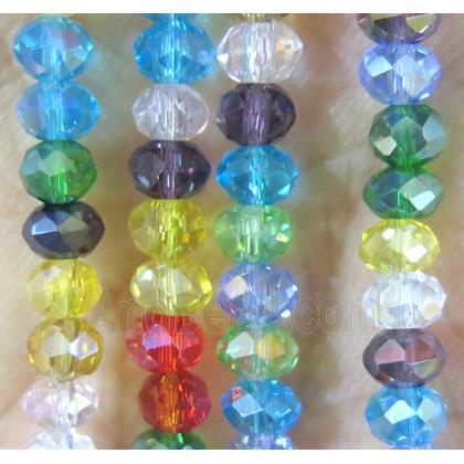 chinese crystal bead, faceted rondelle