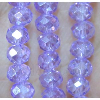 Chinese crystal bead, faceted rondelle