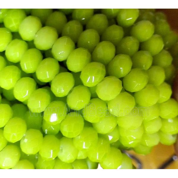 Chinese crystal bead, faceted rondelle
