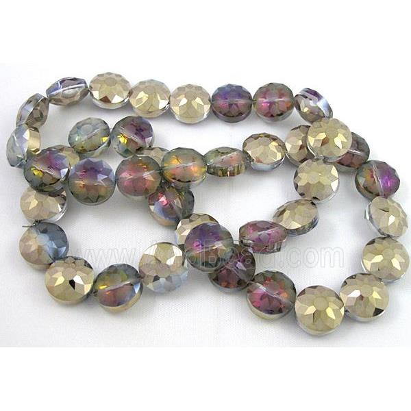 cut glass crystal bead, sun flower