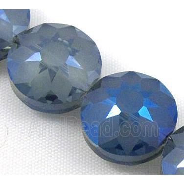 cut glass crystal bead, sun flower