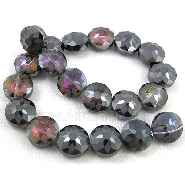 cut glass crystal bead, sun flower