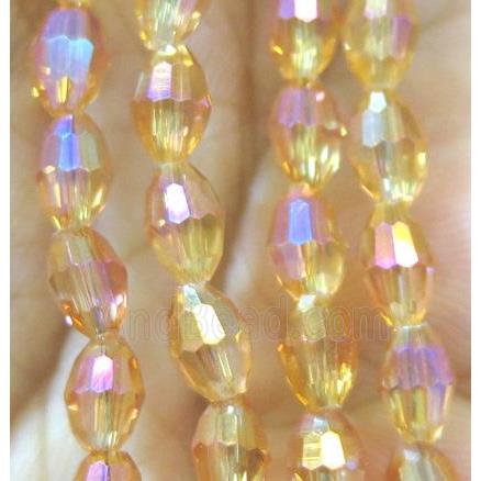 Chinese Crystal Beads, faceted oval