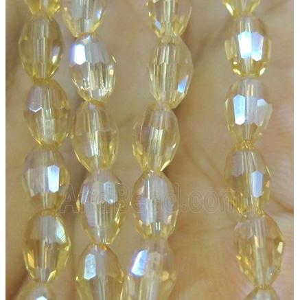 Chinese Crystal Beads, faceted oval