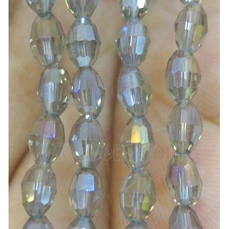Chinese Crystal Beads, faceted oval