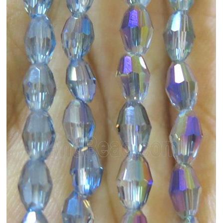 Chinese Crystal Beads, faceted oval