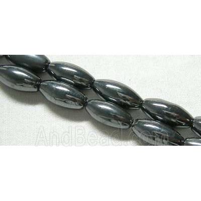 Magnetic Hematite bead, oval