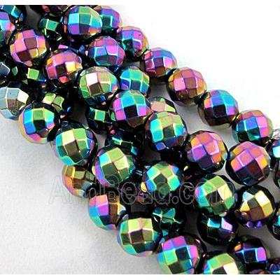 Hematite bead, no-Magnetic, rainbow plated