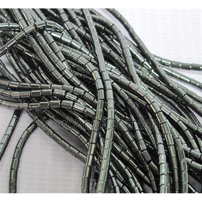 black Hematite tube beads, no-Magnetic