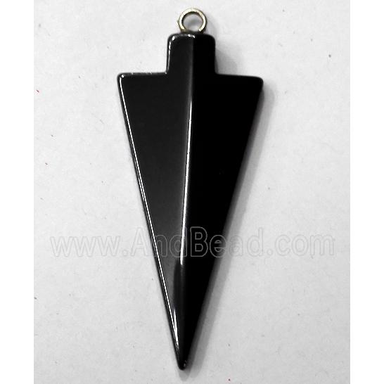 Hematite arrowhead pendant