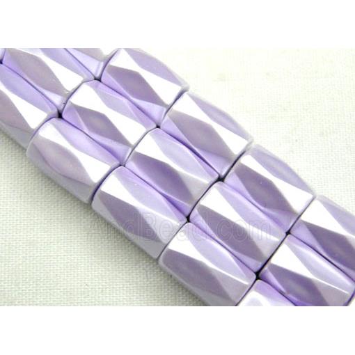 Hematite Magnetic Facet Tube Beads