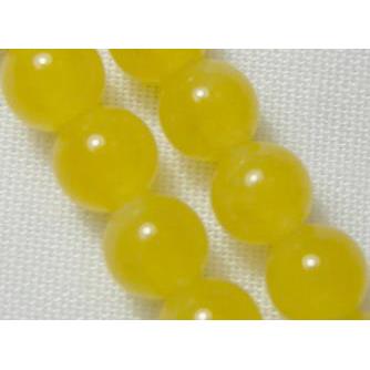 Jade Beads, round, golden
