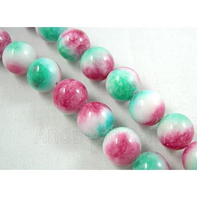 round Jade Bead, multi color