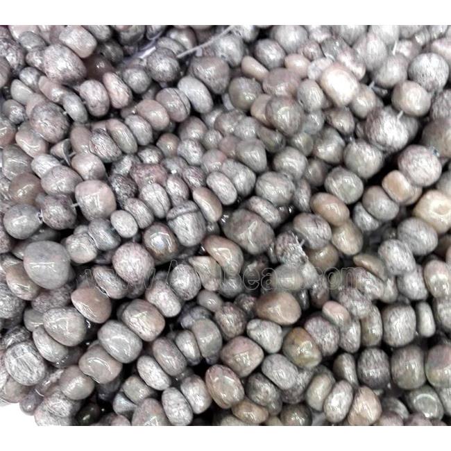 jade beads, freeform chips, stabile