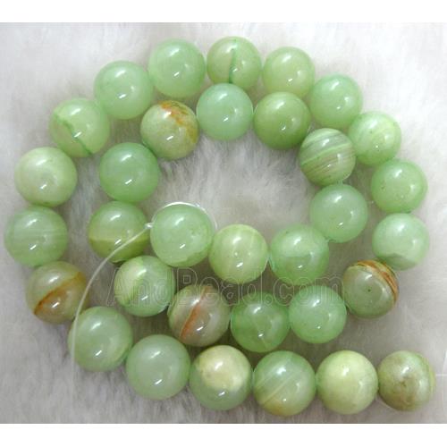 Round Jade gemstone, dye, stabile