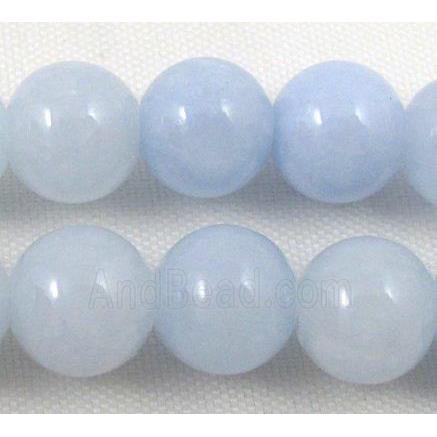 round jade beads, lt.blue, stabile