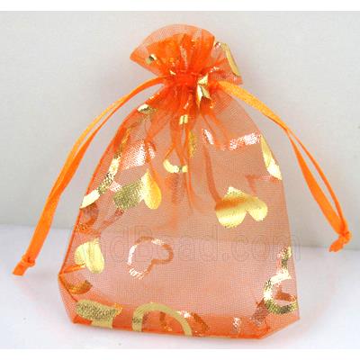 Organza bag, orange