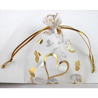 Organza bag, white