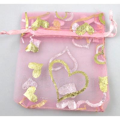 Organza bag, pink