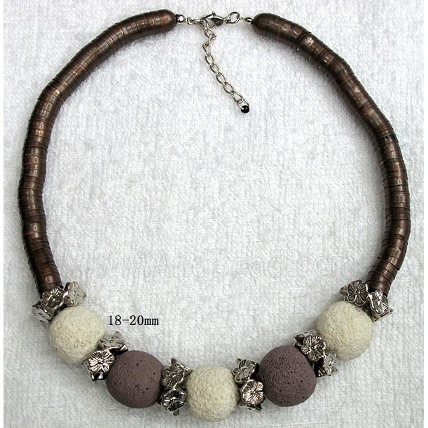 Handmade Lave Necklace