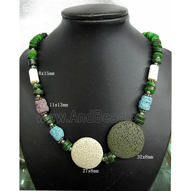 Handmade Lave Necklace