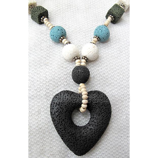 Handmade Lave Necklace