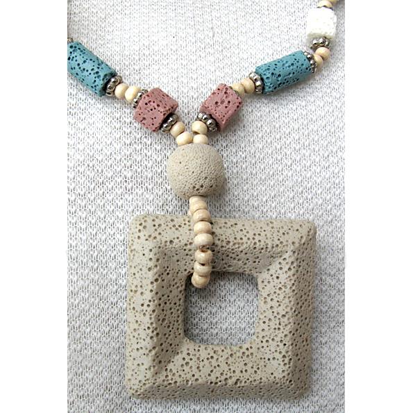 Handmade Lave Necklace