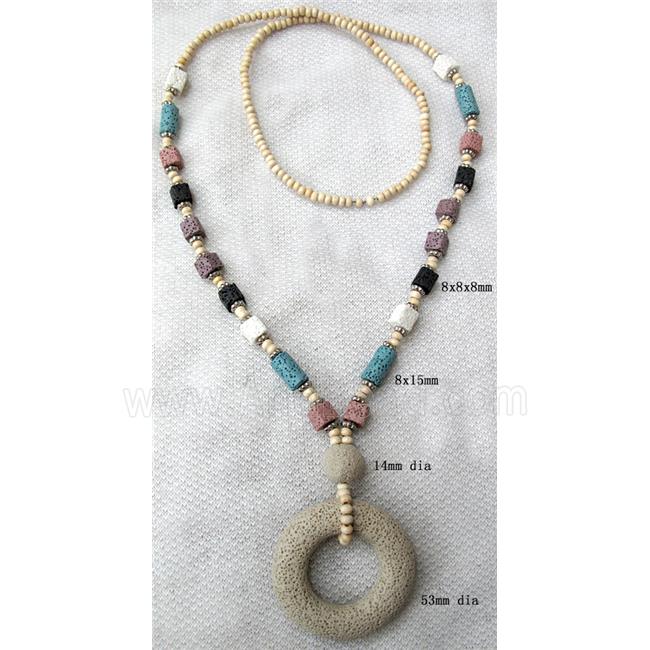 Handmade Lave Necklace