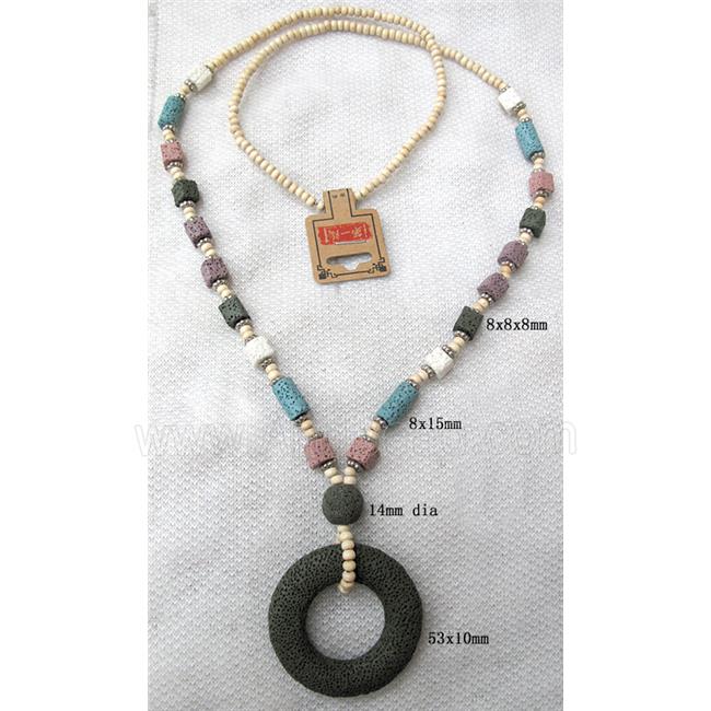 Handmade Lave Necklace