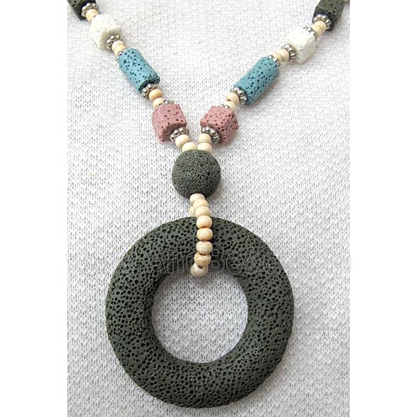 Handmade Lave Necklace