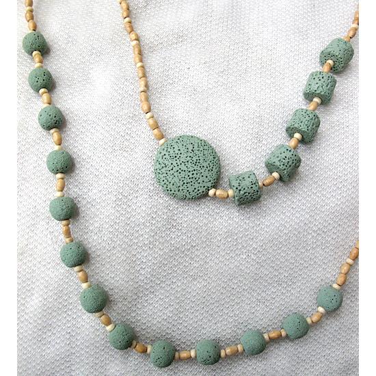 Handmade Lave Necklace