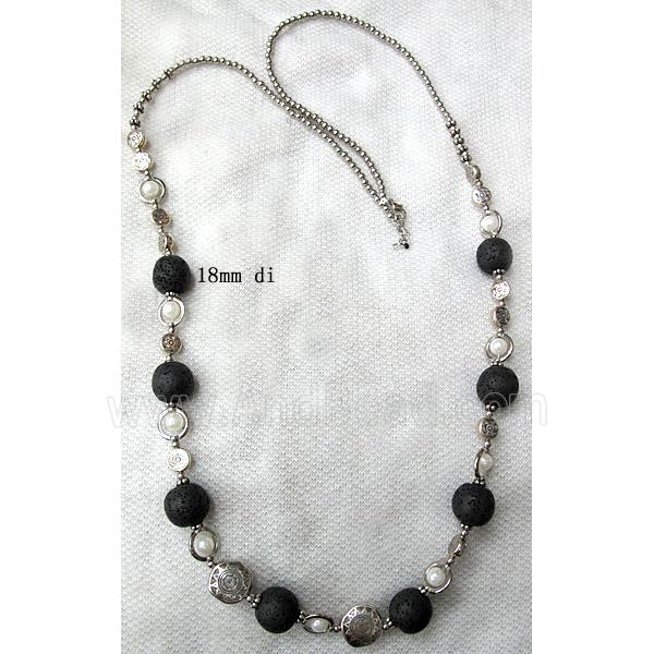 Handmade Lave Necklace