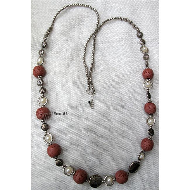 Handmade Lave Necklace