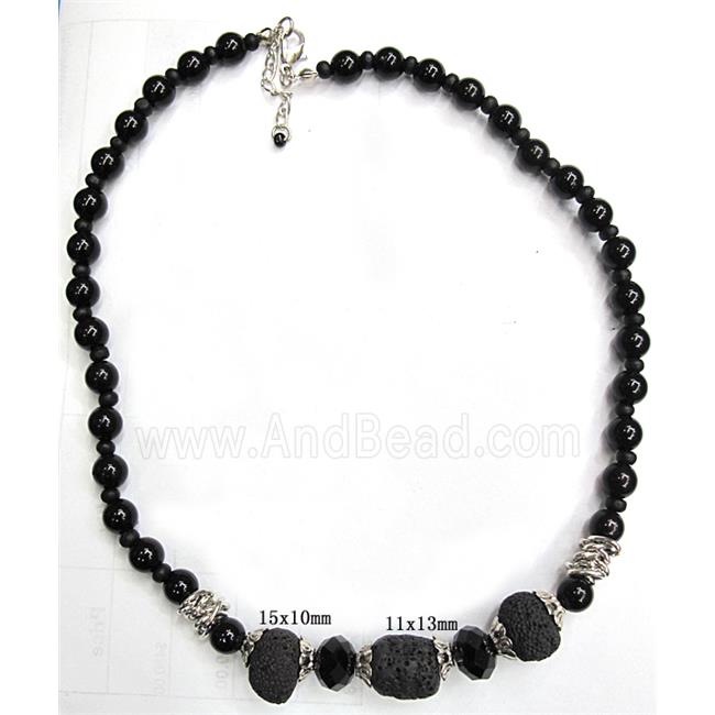 Handmade Lave Necklace