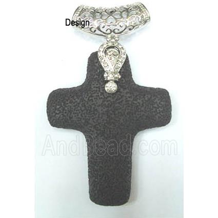Lava pendant bead