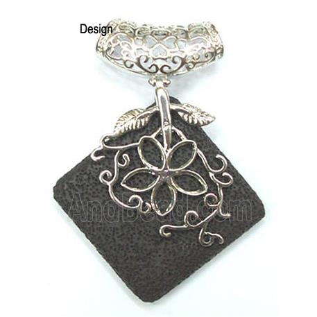 Lava pendant bead