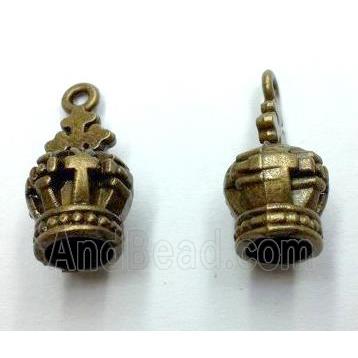 tibetan silver crown pendant non-nickel, bronze