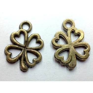 tibetan silver clover pendant non-nickel, bronze